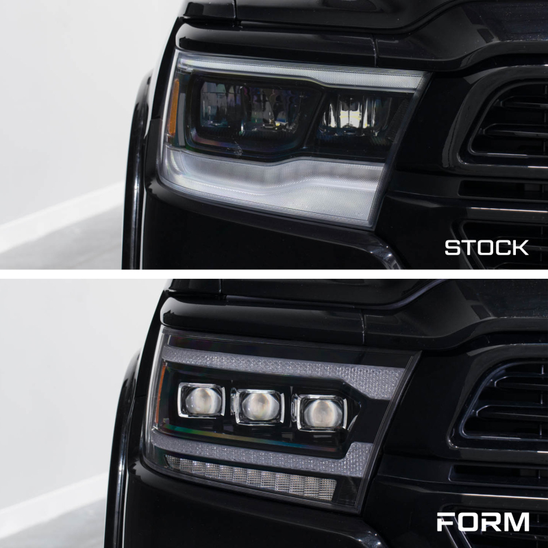 Ram 1500 Headlights - Front - FORM Lighting - Sequential LED Projector - `19-`24